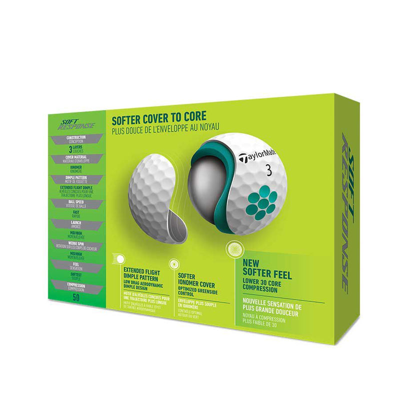 TaylorMade - Pelota Soft Response 2022 3PK