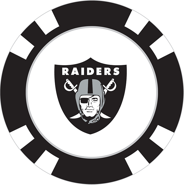 Ficha de poker NFL Las Vegas Raiders