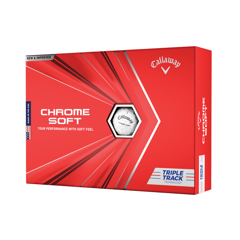 CALLAWAY - PELOTA CHROME SOFT TRIPLE TRACK 3PK