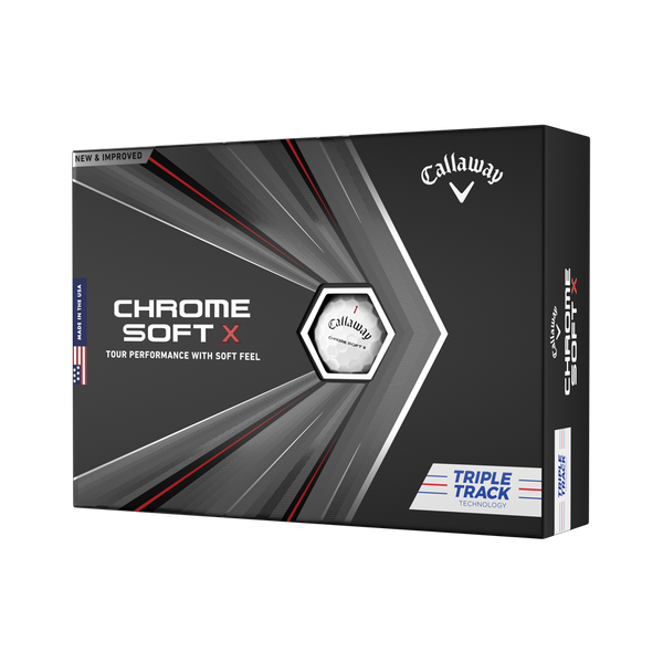 CALLAWAY - PELOTA CHROME SOFT X TRIPLE TRACK 3PK