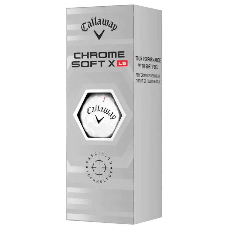 CALLAWAY - PELOTA CHROME SOFT X LS 3PK