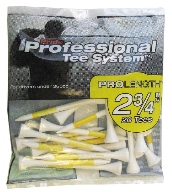 Pride PTS - TEES BLANCOS 2 3/4'' 20PK