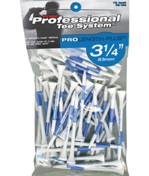 Pride PTS - TEES BLANCOS 3 1/4'' 75 PK